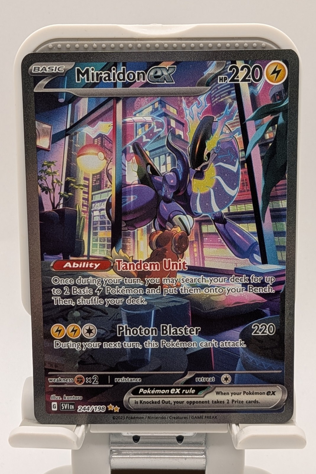 Miraidon ex 244/198 Special Illustration Rare Scarlet & Violet Pokemon NM/M