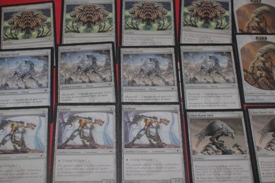 MTG 15 scars of mirrodin chrome steed playset glint hawk artifact magic card
