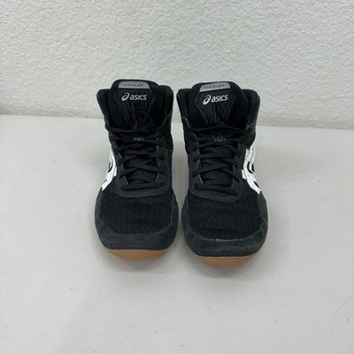 Asics Matflex 7 Black Lace Up Athletic Wrestling Shoes  display picture 3