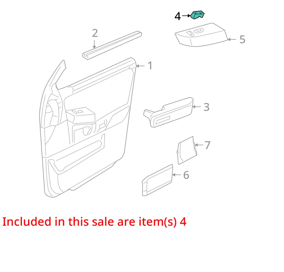 2003-2005 Lincoln Aviator Driver Left Door Master Power Window Switch XUXPV - Image 3 of 4