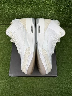 Size 8.5 - Air Jordan 3 Retro Triple White 191885403656| eBay