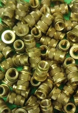 100x M6 M6-1.0 Brass Threaded Heat Set Inserts for Plastic 3D Printing Metal