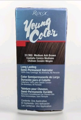 Roux Young Color Long Lasting Semi-Permanent Color 31/3BG MEDIUM ASH BROWN 