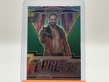 2022 Panini Prizm WWE - Fearless Seth Rollins #24 Green Prizm