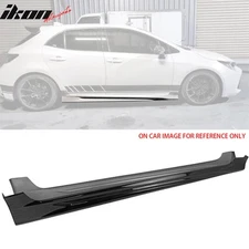 Fits 19-25 Toyota Corolla E210 Hatchback M Style Gloss Black Side Skirts Panel