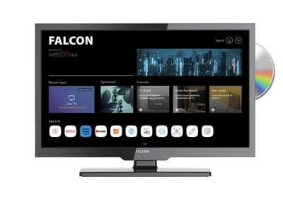 *REF*Falcon 19   WebOS SMART Camping TV 12V/24V/240V Integriert DVDp