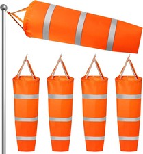 4 Pack 40 Inch Windsock, Heavy Duty Printed Wind Direction Measurement Sock Bag,