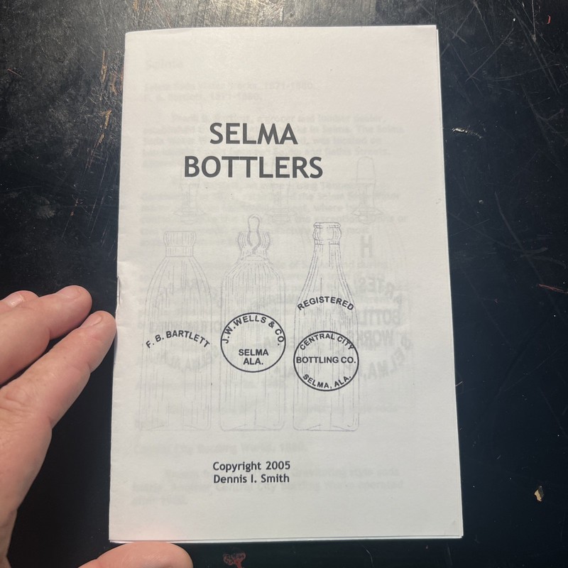 Selma Bottler Book Bottle Info
