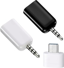 2 Pcs AUX to USB Adapter AUX to 3.5mm Audio Adapter USB A Female to Male Audio C