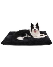 KSIIA Washable Dog Crate Bed Kennel Mat for Large Dogs,41 x 27 Inch, Black ...