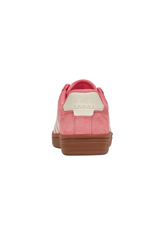 K-Swiss Court Tiebreak II SDE Femmes Cuir Baskets Chaussures 99492-624-M Rose - Photo 3/4