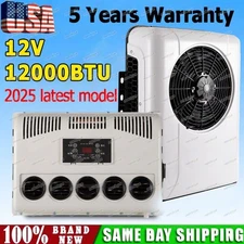 12000 BTU Truck Cab Air Conditioner 12V Split AC Fits Semi Trucks Bus RV Caravan