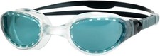 ZOGGS Phantom 2.0 Swim Goggles  Clear/Grey - Tinted Smoke Lens  Anti-Fog UV