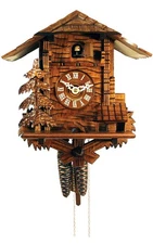 Engstler Weight-driven Cuckoo Clock - Full Size - 11"H x 10.75"W x 6.25"D