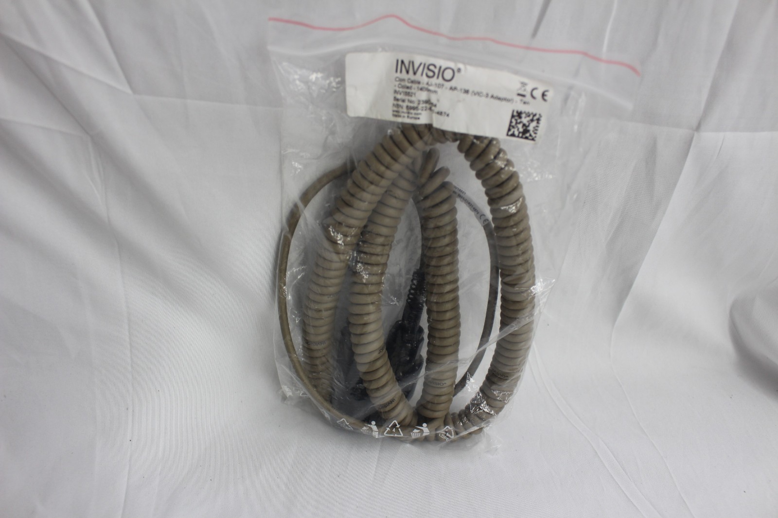 Invisio Coiled Comm Cable INV15521 Vic-3 Adapter Tactical Military V60 