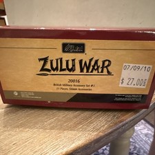 Britain Zulu War British Military Accessory Set 1 11 Pieces 54mm Painted 20016