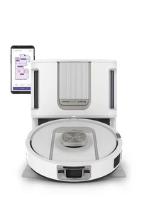 Shark® PowerDetect™ ThermaCharged Aspirateur robot & Blanc-soleil RV2930XE