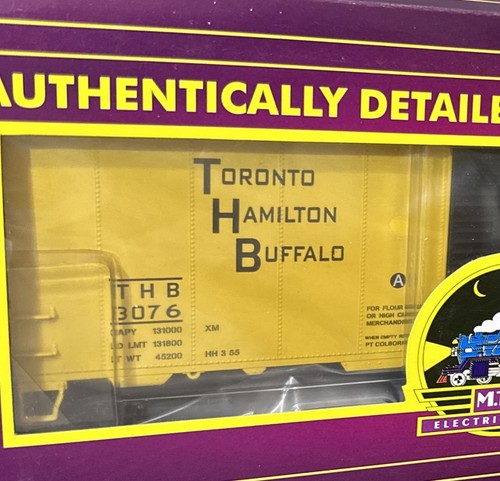 MTH Premier 20-93501 TORONTO HAMILTON & BUFFALO 40’ AAR Box Car #3076 TH&B O | Condition: New