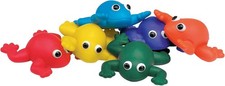 Indestructible Bean Bag Frogs, Set of 6, Assorted Colors