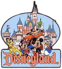 Disney DLR FAB 5 in Front of Sleeping Beauty's Castle Pin