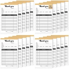 20 Pack Thank You Receipt Book for Small Businesses 3.5x5.5 Inch 2 Part 