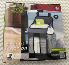 DEXBABY PLAY YARD ORGANIZER HOLDS BABY'S ESSENTIALS STORAGE ATTACHES TOPLAY YARD