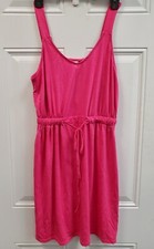 West Loop Women's Drawstring Waist Dress PINK NWT *CHOOSE SIZE*