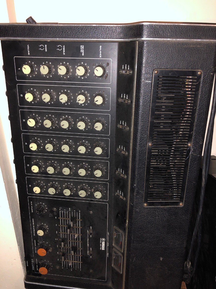 Yamaha EM-150, 6 Channel Mixer, Power Amp, with Spring