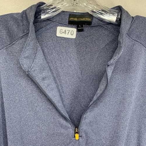 McDonald’s Work Shirt Mens Size Large 1\4 Zip Gray Short Sleeve - Picture 10 of 15