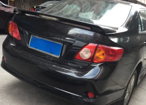 Alerón de maletero negro para Toyota Corolla 2009-2013 con luz de freno LED sedán - Imagen 6 de 7