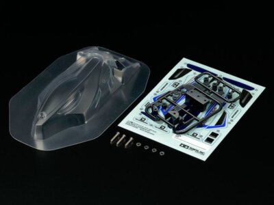 自動車 Tamiya 95635 x64 Tamiya 95645 1/32 Mini 4WD Parts Dual Ridge Jr. Clear