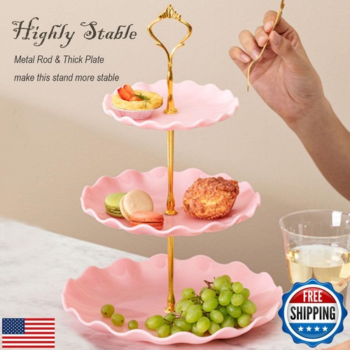 ANGEO 6 Pcs Cupcake Stand Cake Stand, with 3 x Three-Tier Cupcake Stands, 3 x - Picture 2 of 5