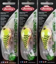 (LOT OF 3) BERKLEY WILD THANG 8.5 (1/2OZ) BHBWT8.5-CGC CHAR GR CRW 1422640 I6146