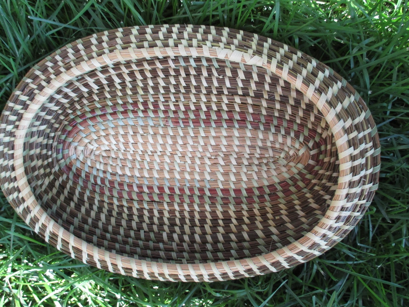 Oblong Sweetgrass Fanner Basket eBay