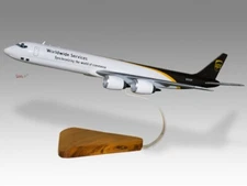 Douglas DC-8 UPS Second Version Desk Wood Airplane New Model Large Scale 1/100