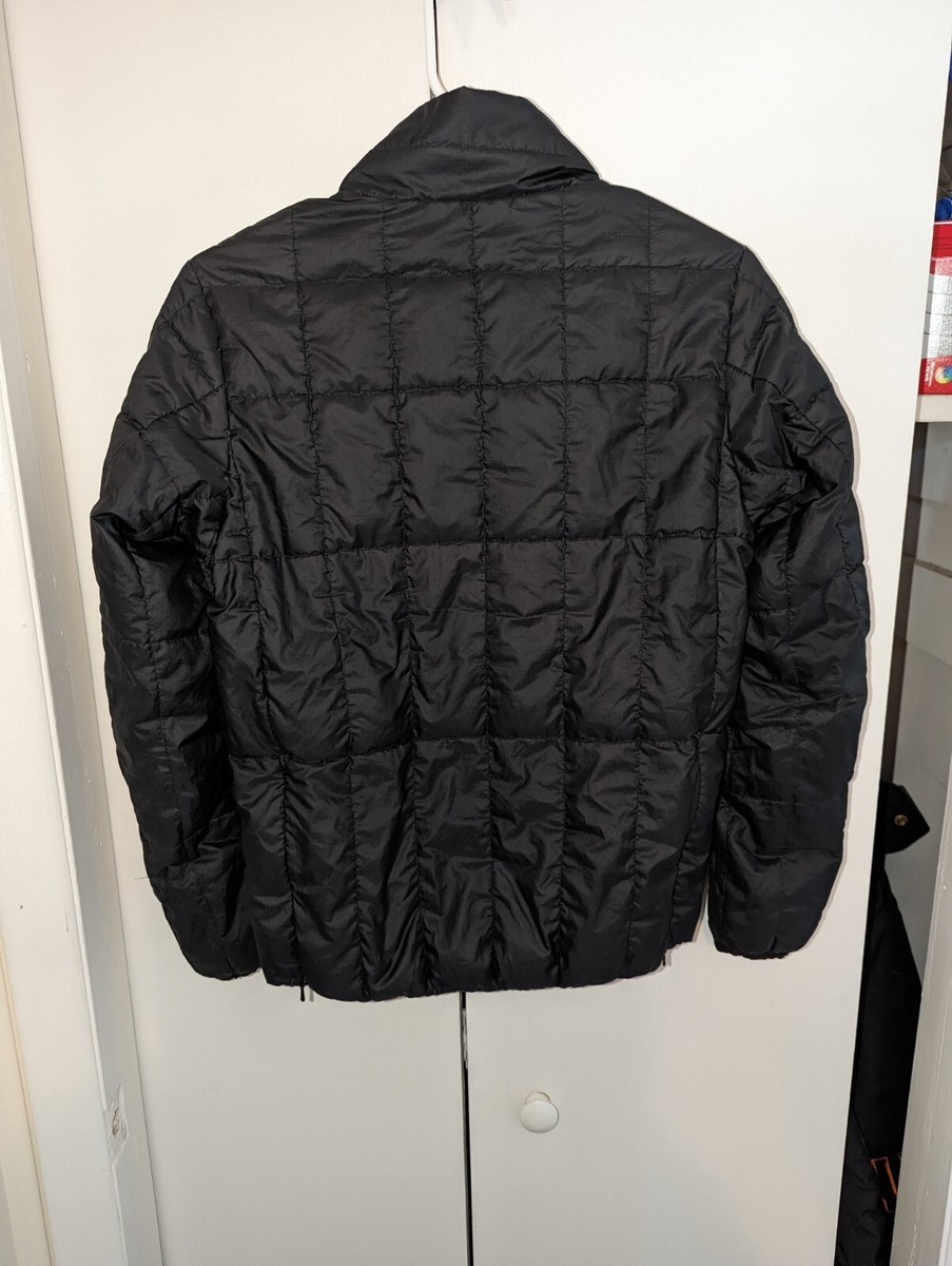 SNOWPEAK■Women 半袖 Hood Lightweight Down Jacket■送料込 Snow Peak Down Jacket Womens Size 1 Black Full Zip Made In