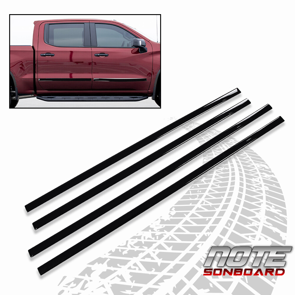 Body Side Molding Trim Fit For 1418 Chevy Silverado Gmc Sierra 1500 Crew Cab eBay