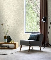 Vliestapete Rasch Grafik 3D-Effekt Striche Creme Metallic 608328 (4,30€/1Qm)
