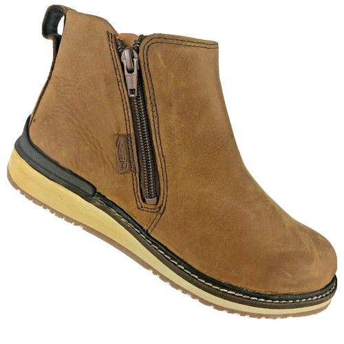 KEEN Bailey Cognac Brown Leather Ankle 