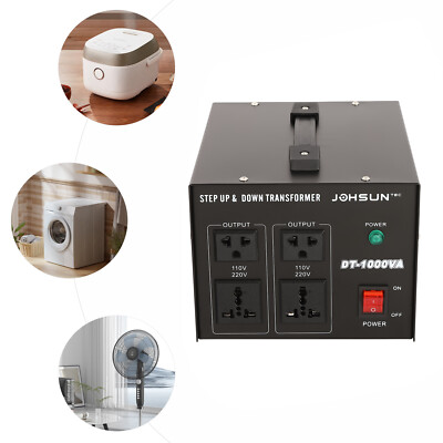 Step Down / up AC Transformer 220V to 110V AU to US Voltage Converter 1000W AU