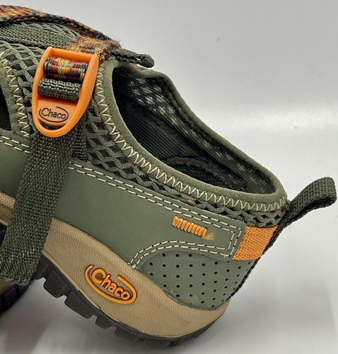 Chaco Odyssey Todo Terreno Secado Rápido Deporte Niños Sandalias Zapatos Talla 1 Verde Naranja - Imagen 8 de 24