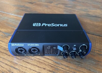 PreSonus Studio 24c USB-C Audio Interface with XLR10 10  XLRF-XLRM Cables
