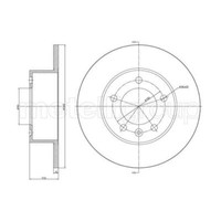 Metelli 2X Bremsscheibe Hinten Ø305Mm Voll FüR Renault Master III Kasten FV 2.3