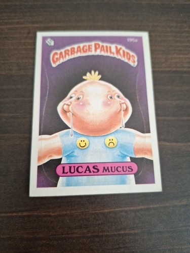 1986 Garbage Pail Kids Lucas Mucas #195a - Picture 2 of 6
