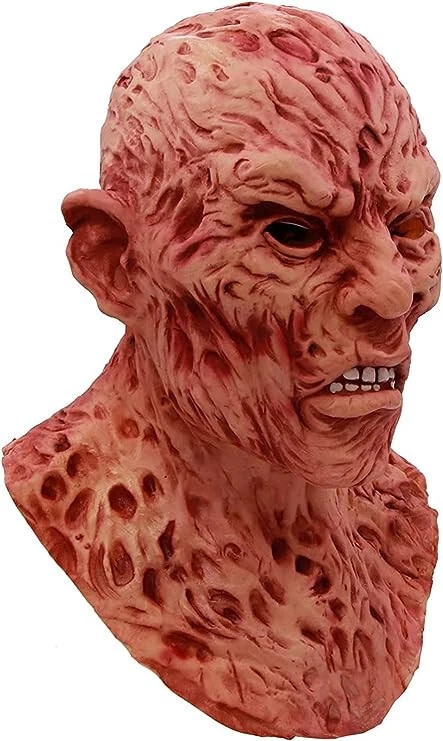 Horror Evil Bloody Devil Freddy Krueger Latex Mask for Scary Creepy Halloween - Image 2 of 4