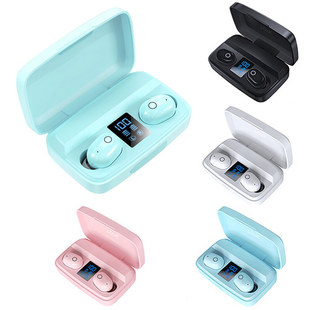 Bluetooth 5.0 Earphones Stereo True Wireless Headset Earbuds for Android iOS