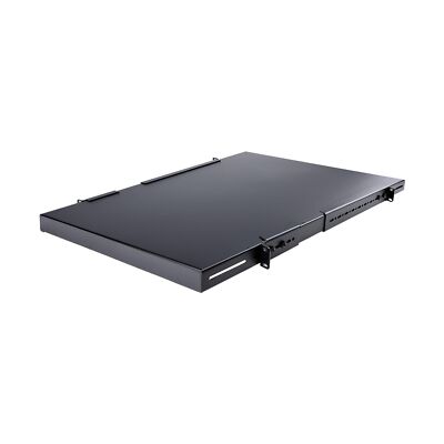 StarTech.com 1U 4-Post Adjustable Server Rack Mount Shelf - 330lbs(150 kg) - ...