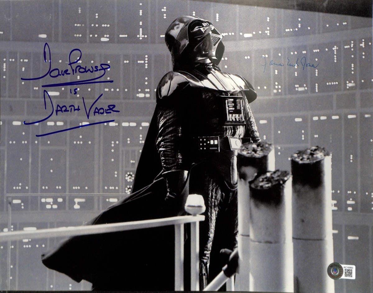David Prowse & James Earl Jones Darth Vader Signed 11x14 Photo
