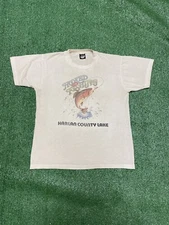 Vintage "Hooked On Fishing" Shirt Men’s Size Large Harlan County Lake USA Made