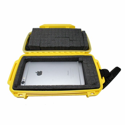 Wasserdicht Gelb Trockenbox Etui Behälter mit Form (passt auf iPhone 8 Plus) - Bild 2 von 3